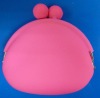 Pink Silicone Coin Purse for Promotion