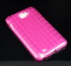 Pink Soft Checker Tpu Gel Case Cover For Samsung Galaxy Note GT-N7000 i9220