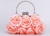 Pink Spring Flower Women Signature Evening Clutch Purse