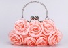 Pink Spring Flower Women Signature Evening Clutch Purse