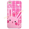 Pink Sweety Rabbit Hard Cover Case Shell For iPhone 4