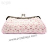 Pink Through flower evening bags WI-0530