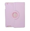 Pink,Wholesale,360 Case for iPad2,Magnet PU Leather Case for iPad 2,Sleep Function,7 colors,High quality,OEM welcome