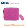 Pink Wireless Mouse & Laptop sleeves