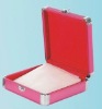 Pink aluminum CD case