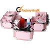 Pink beauty aluminum cosmetic case
