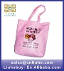 Pink cute gift cotton bag for girls