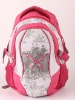 Pink flower Nylon Leisure Back pack