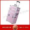 Pink large luggage trolley bag