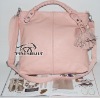 Pink leather bag 1065