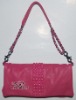 Pink leather bag A3538