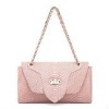 Pink lovely ladies genuine shoulder leather bags