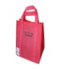 Pink nonwoven shopping bag