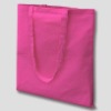 Pink plain cotton carrier with long handles