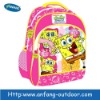 Pink sponge bob kids backpack