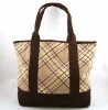 Plaid Cotton Tote Bag
