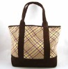 Plaid Cotton Tote Bag