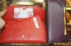 Plain Cow leather wallet for women's