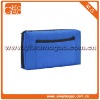 Plain clutch ziplock waterproof nylon blue large cosmetic bag