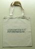 Plain white cotton canvas bag