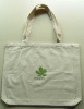 Plain white cotton shopping bag