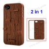 Plank Carving Snap-on Case for iPhone 4 / 4S