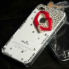 Plastic Case With Diamond And Flaming Lip For iphone4G/4S LF-0722