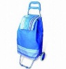 Plastic Coated Shopping Cart/Luggage Trolley with Bag