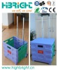 Plastic Foldable Shopping Cart with lid