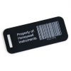 Plastic Luggage tag with barcode