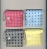 Plastic PVC ladies Coin wallet with king ring