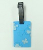 Plastic PVC luggage tag;Plastic loop straps luggage tags