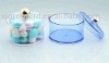 Plastic Round Cosmetic Cotton Box XJ-92203/LR