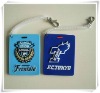 Plastic/Rubber/Soft pvc luggage tag for wholesale