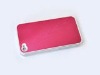 Plastic case with with Alumium surface/cell phone housing/mobile phone cover