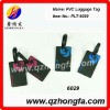 Plastic golf bag tags