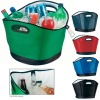 Plastic handle ice cooler bag