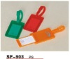 Plastic luggage tag