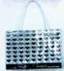 Plastic woman handbag with beautiful and fashionable design