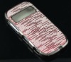 Plating+ PU Leather Shiny Hard Case For Nokia C7 Red