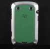 Plating leather skin hard back case For blackberry Bold 9900 9930