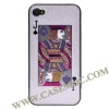 Playing Cards Poker Hard Case Cover for iPhone 4--The Jack of Spades(Silver)