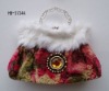 Plush clutch purse