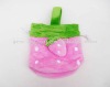 Plush pink strawberry kids animal bags