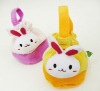 Plush rabbit tote kids bag