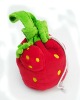 Plush strawberry kids bag