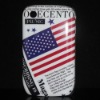 Polished Surface for Blackberry 8520 Plastic case America Flag Designer