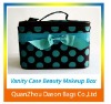 Polka Dots cosmetic case with mirror