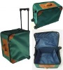 Polyester folding trolley travel bag with cover