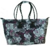 Polyester print fabric shopping bag/ beach bag/ travel bag/ tote bag
